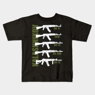 Generation of the Kalashnikov Assault Rifle (white version) Kids T-Shirt